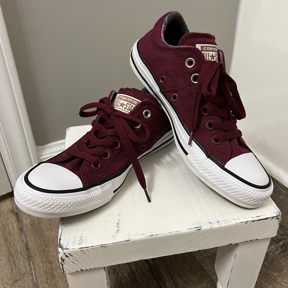 Converse Burgundy Athletic Shoes